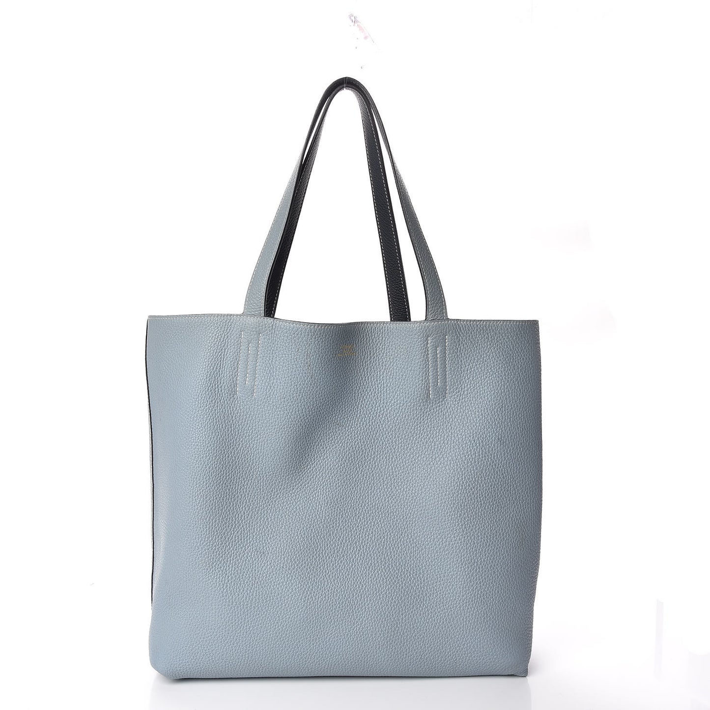 Taurillon Clemence Double Sens 36 Reversible Tote Bleu Lin Bleu Obscur