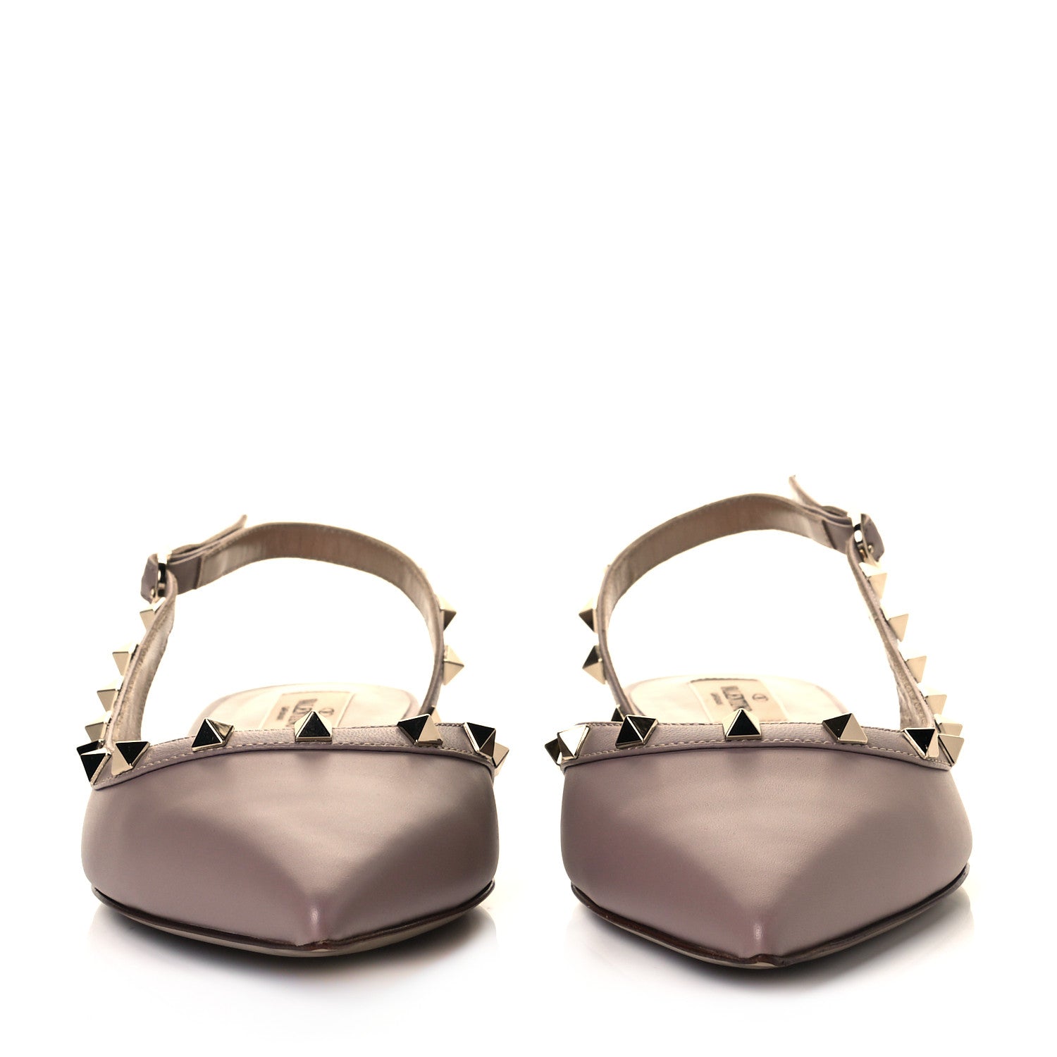 Valentino Garavani Nappa Rockstud Slingback Flats 41 Poudre 2 of 9