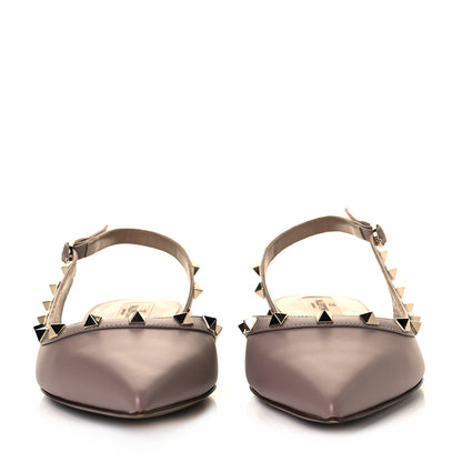 Valentino Garavani Nappa Rockstud Slingback Flats 41 Poudre 2 of 9