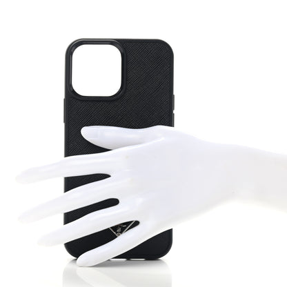 Prada Saffiano Metal iPhone 13 Pro Max Case Black 2 of 9