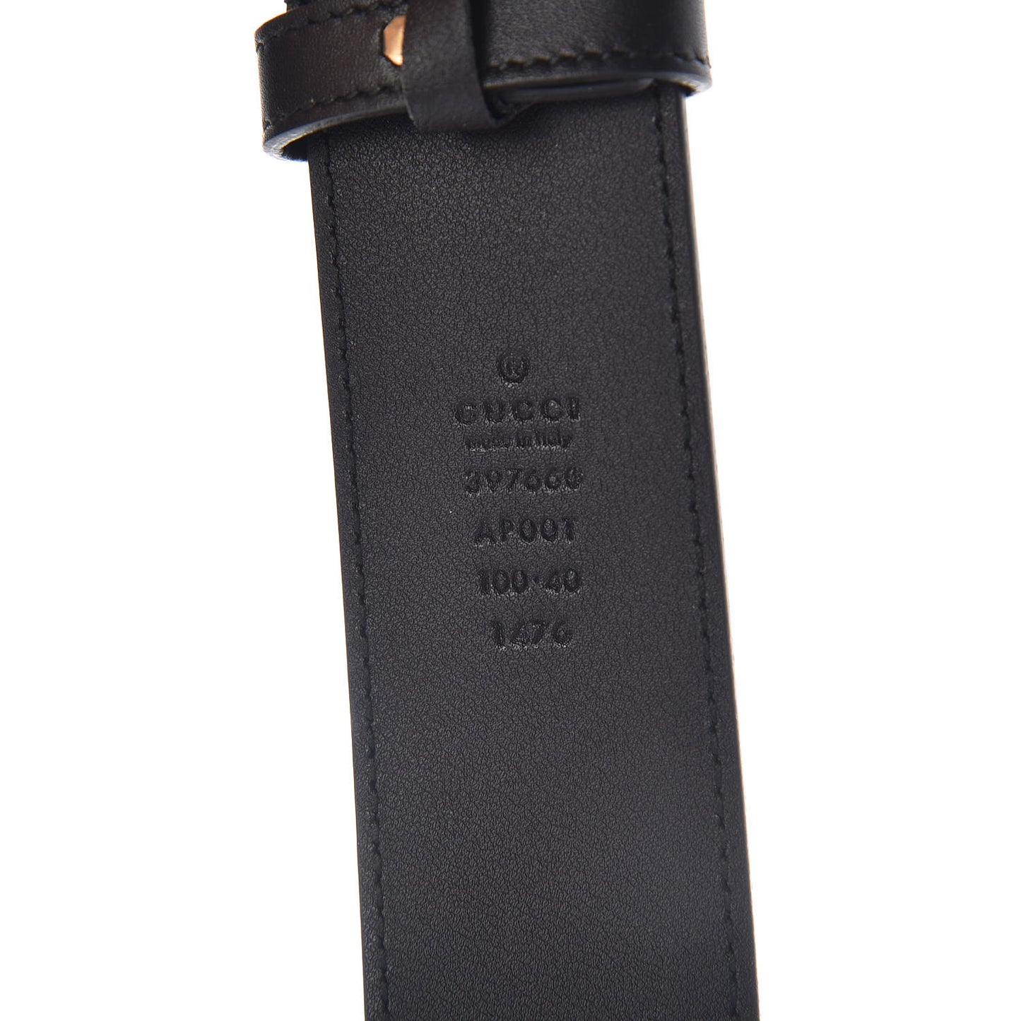 Calfskin Double G 40mm Belt 100 40 Black