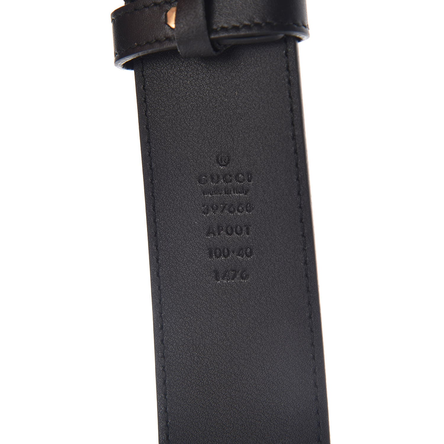 Gucci Calfskin Double G 40mm Belt 100 40 Black 4 of 6