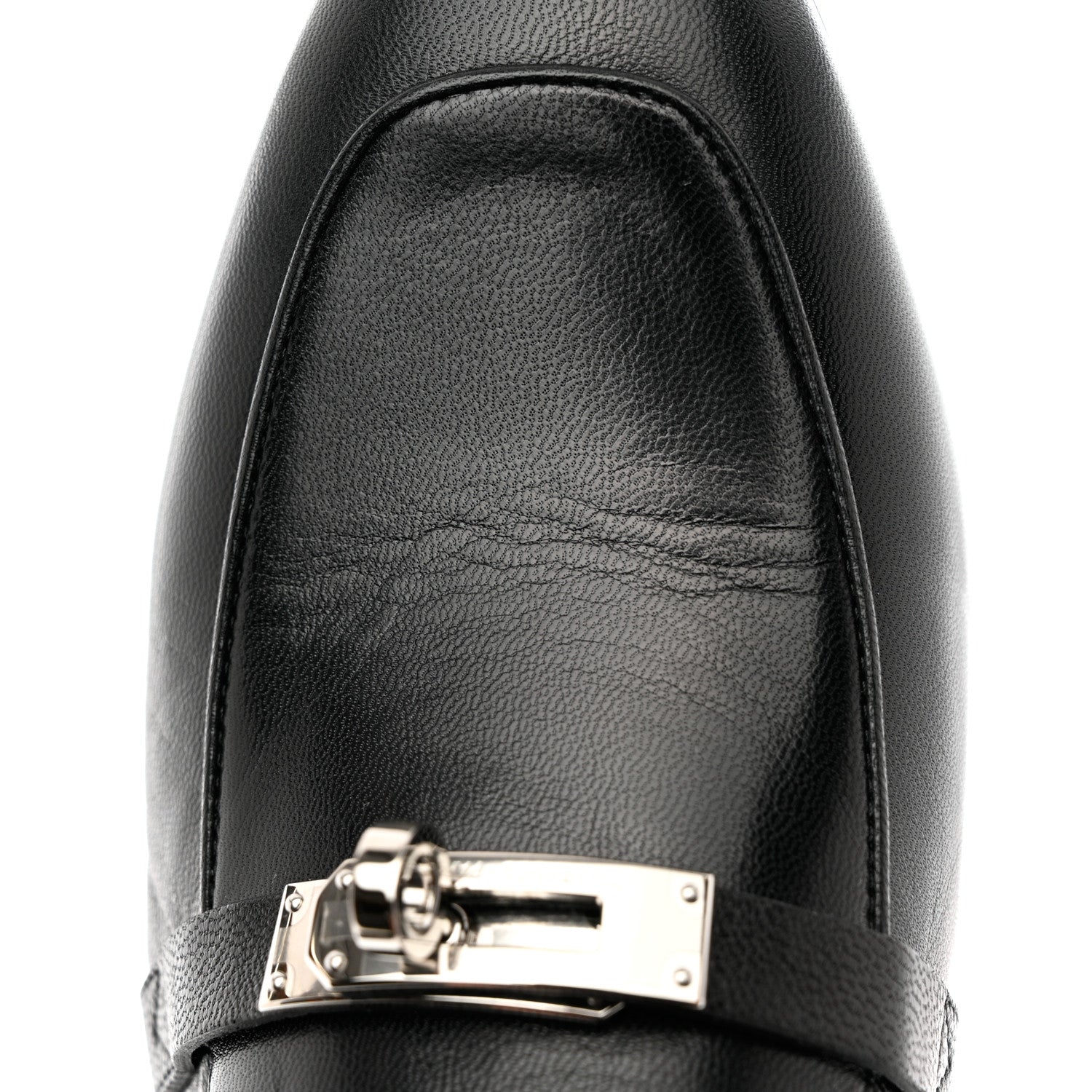 Hermes Goatskin Oz Mules 36.5 Black 10 of 13