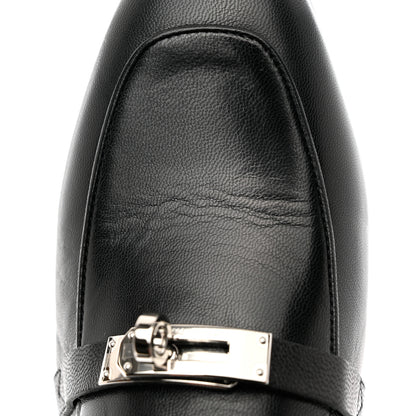 Hermes Goatskin Oz Mules 36.5 Black 10 of 13