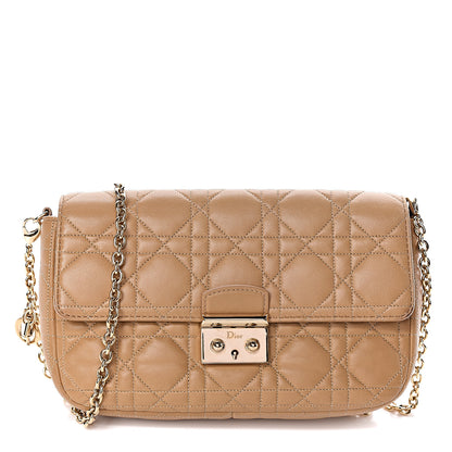 Christian Dior Lambskin Cannage Miss Dior Promenade Pouch Beige 1 of 10