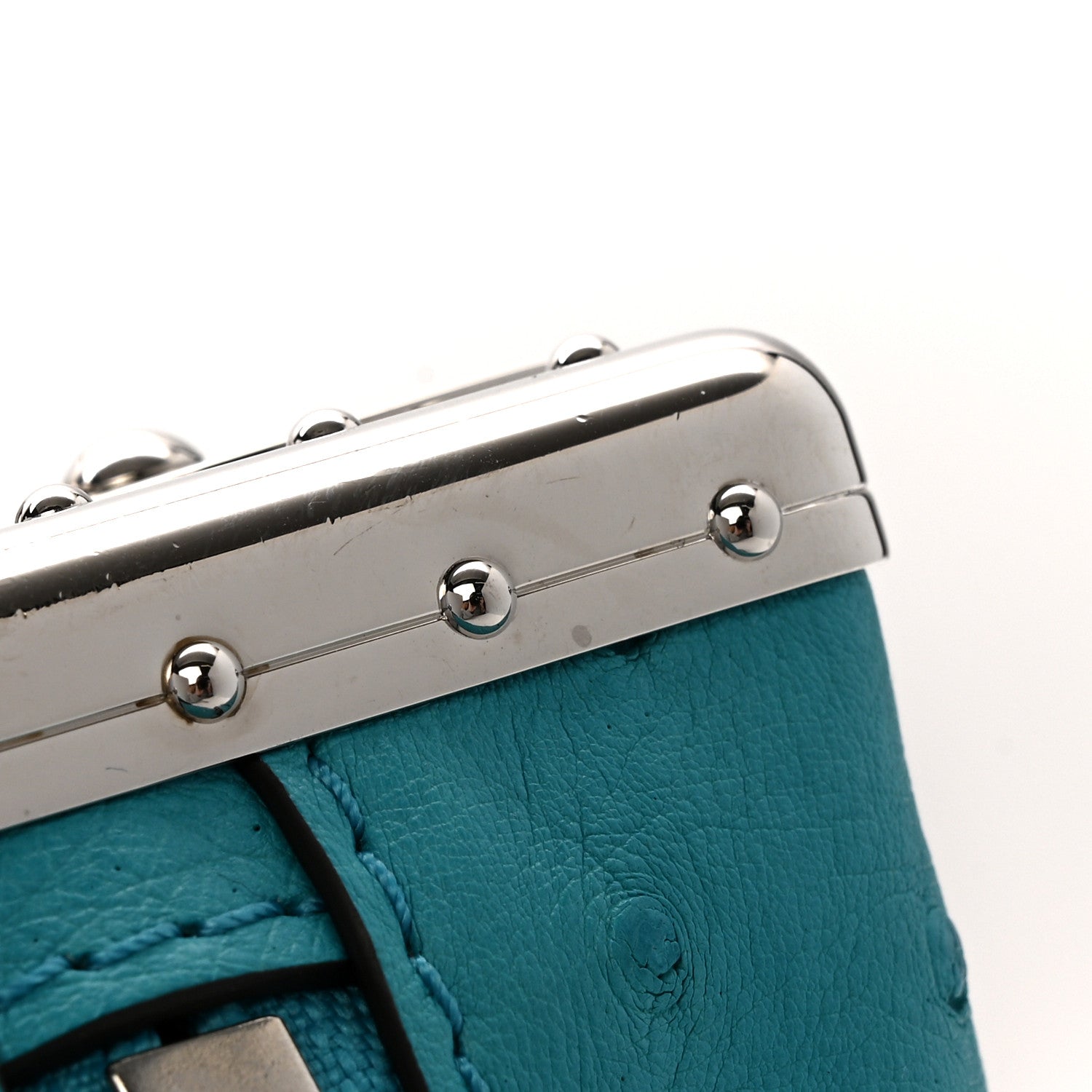 Louis Vuitton Ostrich Side Trunk PM Candy Blue 12 of 12
