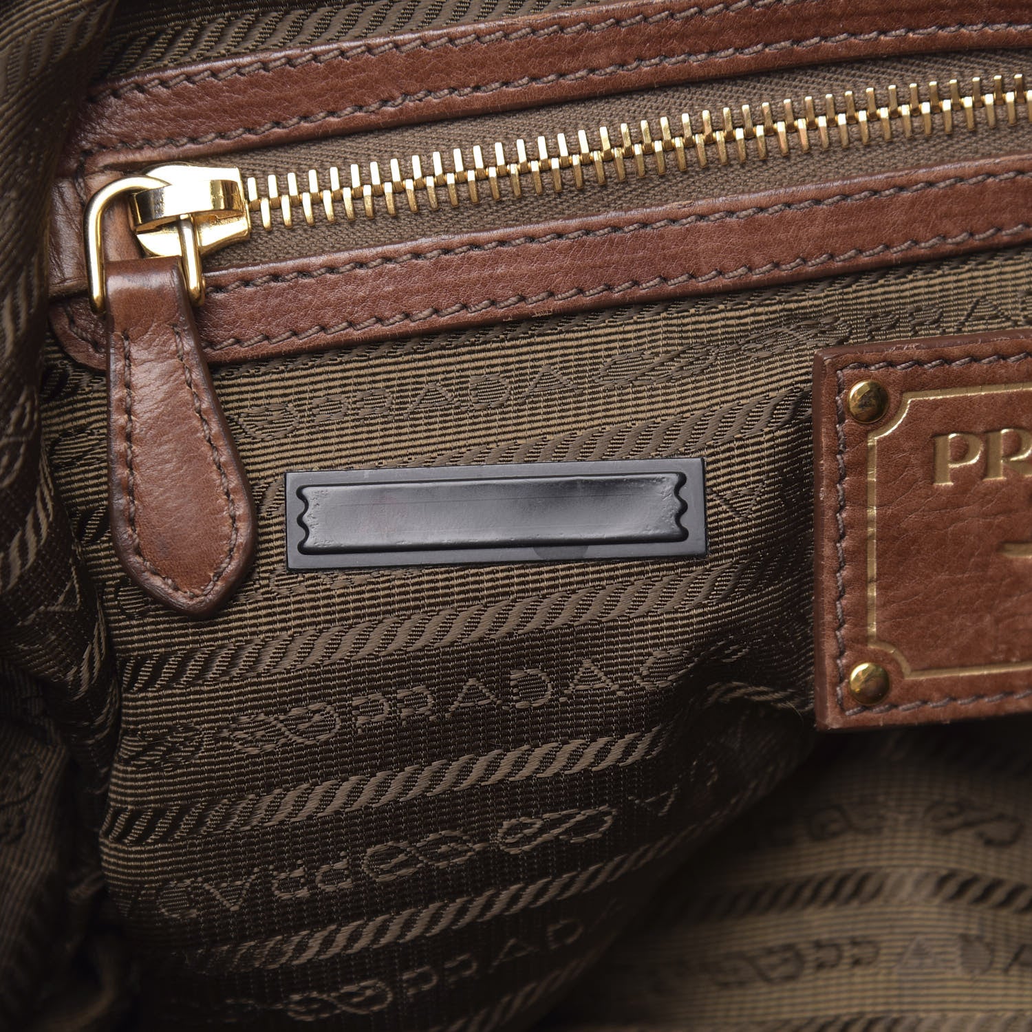 Prada Cervo Shopping Satchel Bruciato 12 of 20