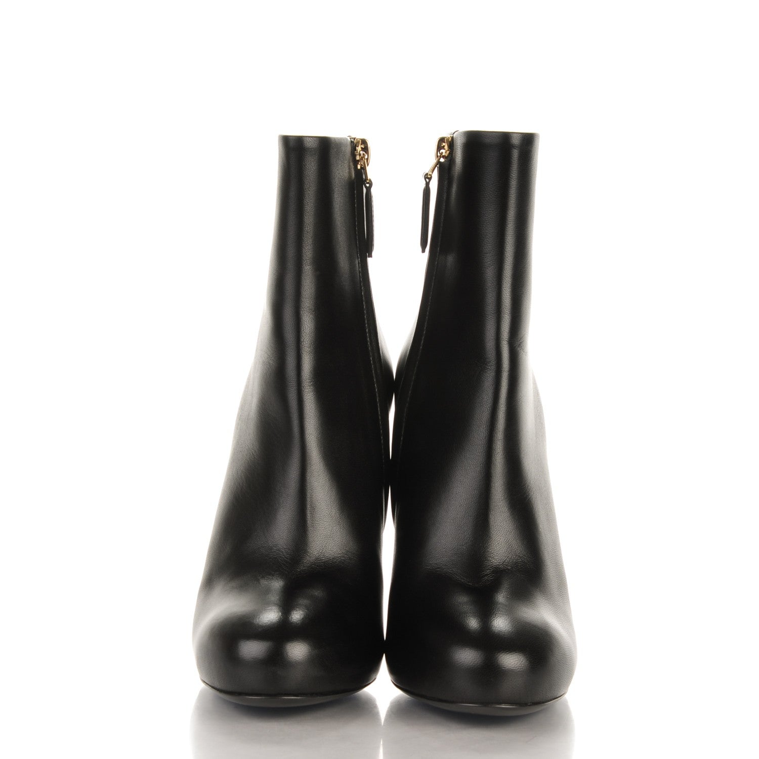 Chanel Lambskin Short Boots 36 Black 2 of 8