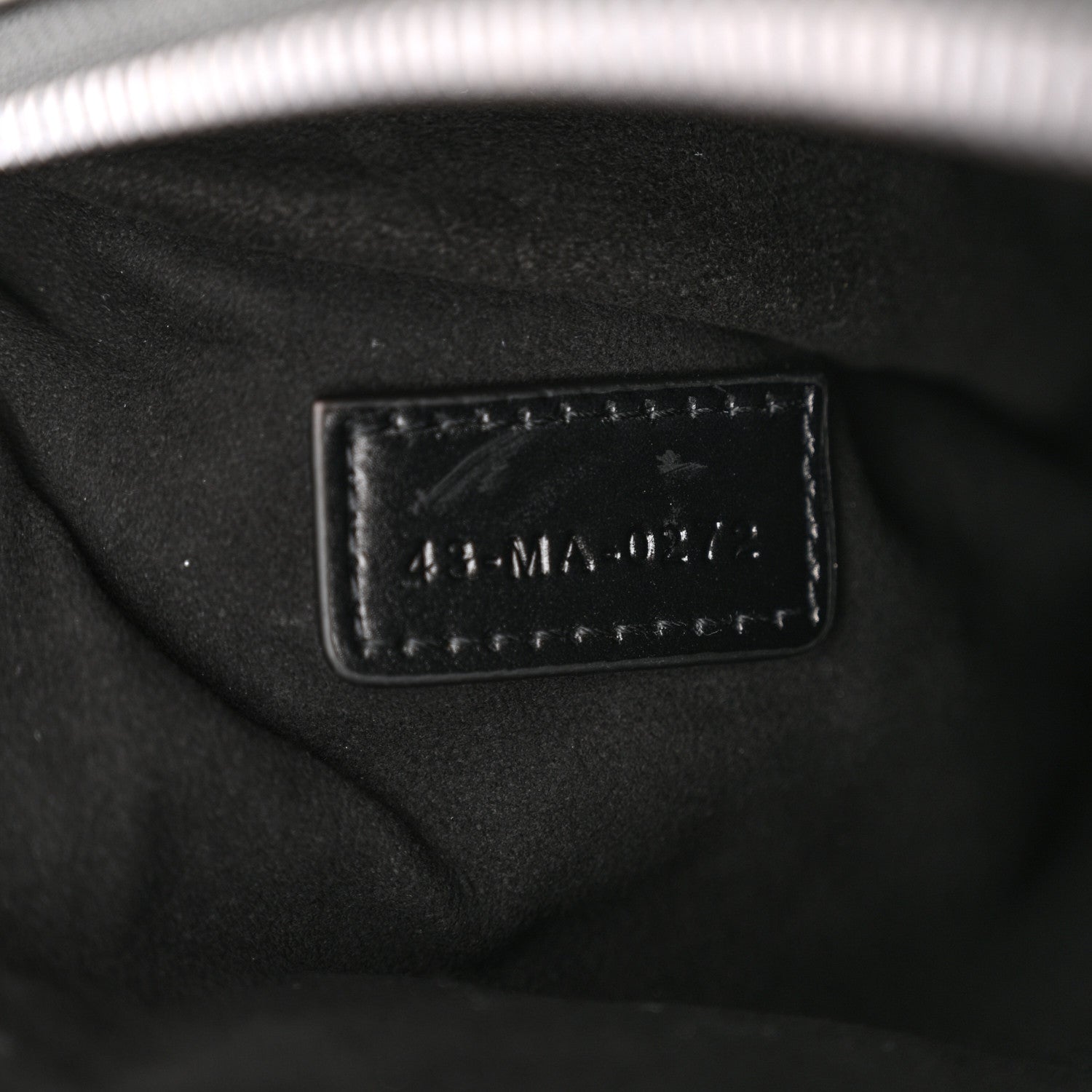 Christian Dior Calfskin Macrocannage Mini Dior Caro Tulip Bag Black 7 of 10