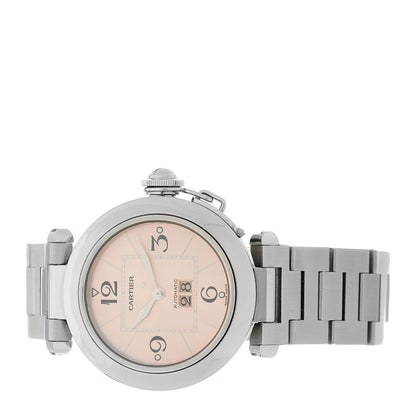 Cartier Stainless Steel 35mm Pasha C Big Date Automatic Watch Pink 2 of 4