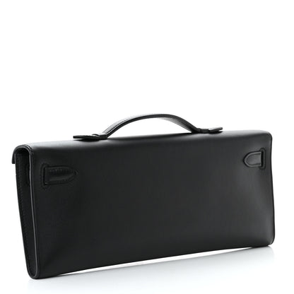 Hermes Swift Kelly Cut Clutch Pochette Black 3 of 14