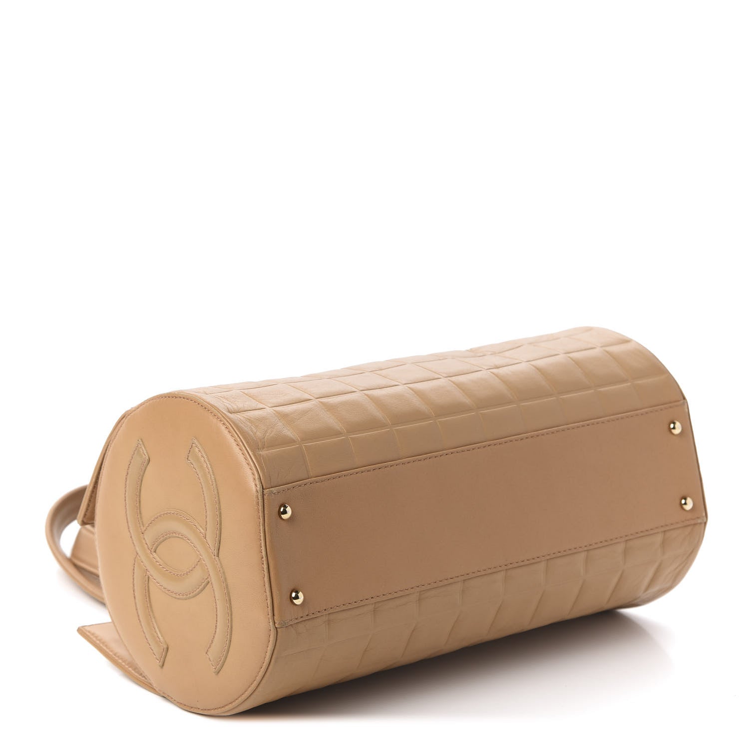 Chanel Lambskin Chocolate Bar Quilted Bag Beige 4 of 12