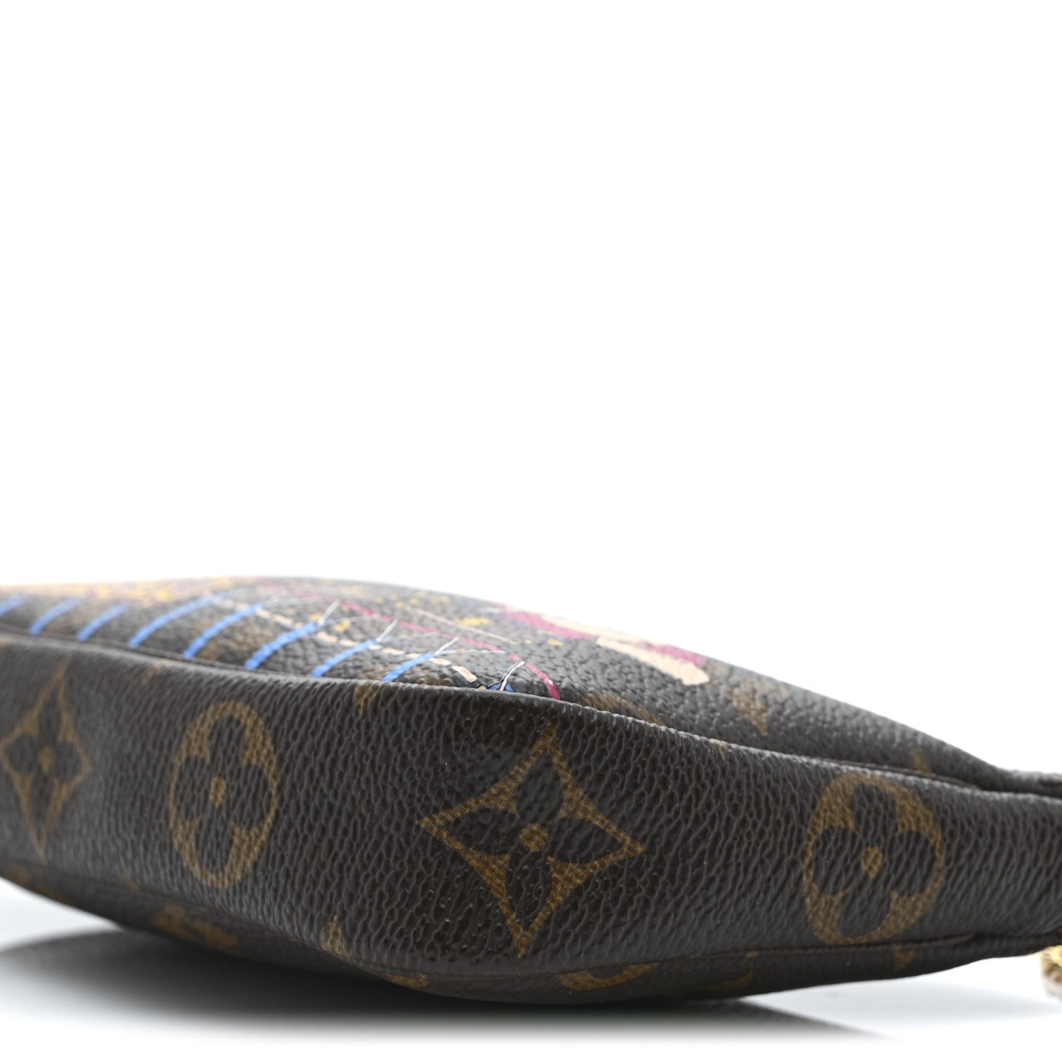 Louis Vuitton Monogram 2020 Christmas Animation Roller Coaster Mini Pochette Accessories Pivoine 10 of 10
