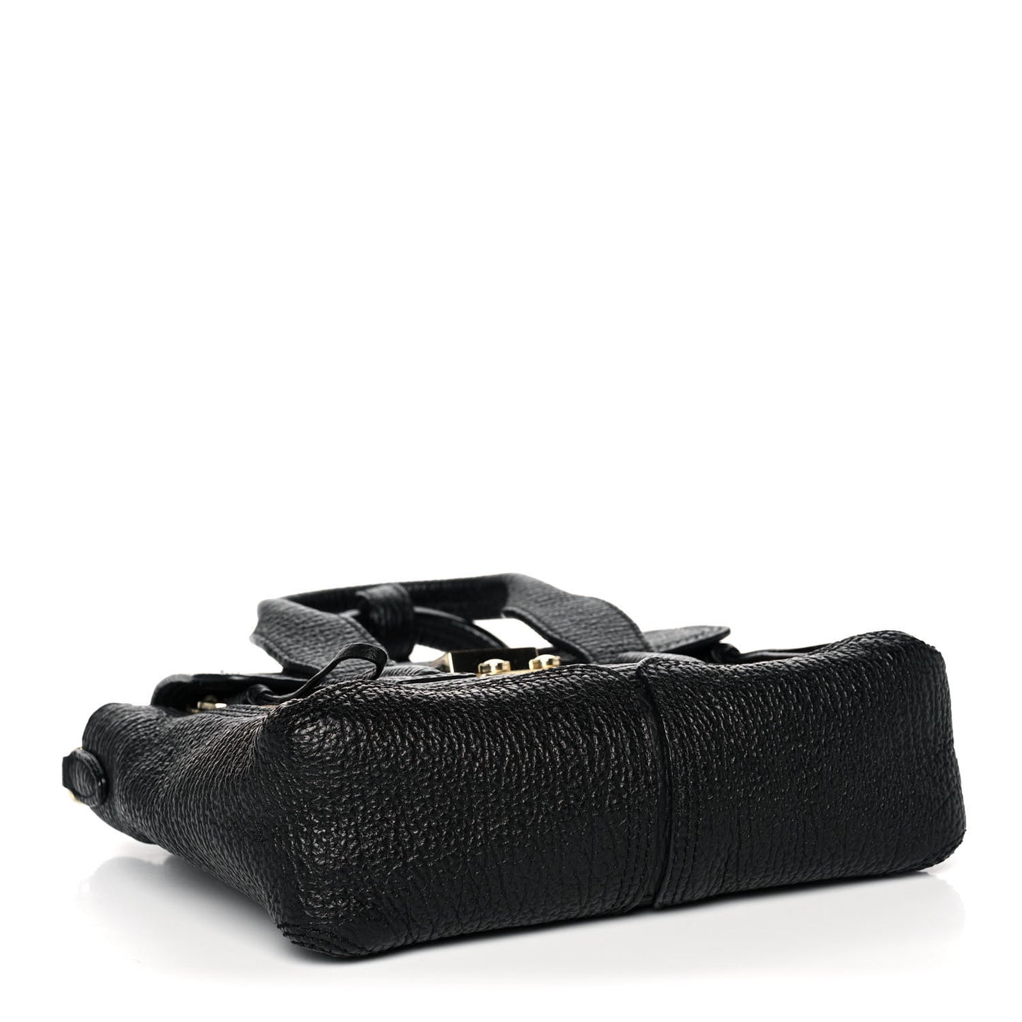 Textured Calfskin Mini Pashli Satchel Black