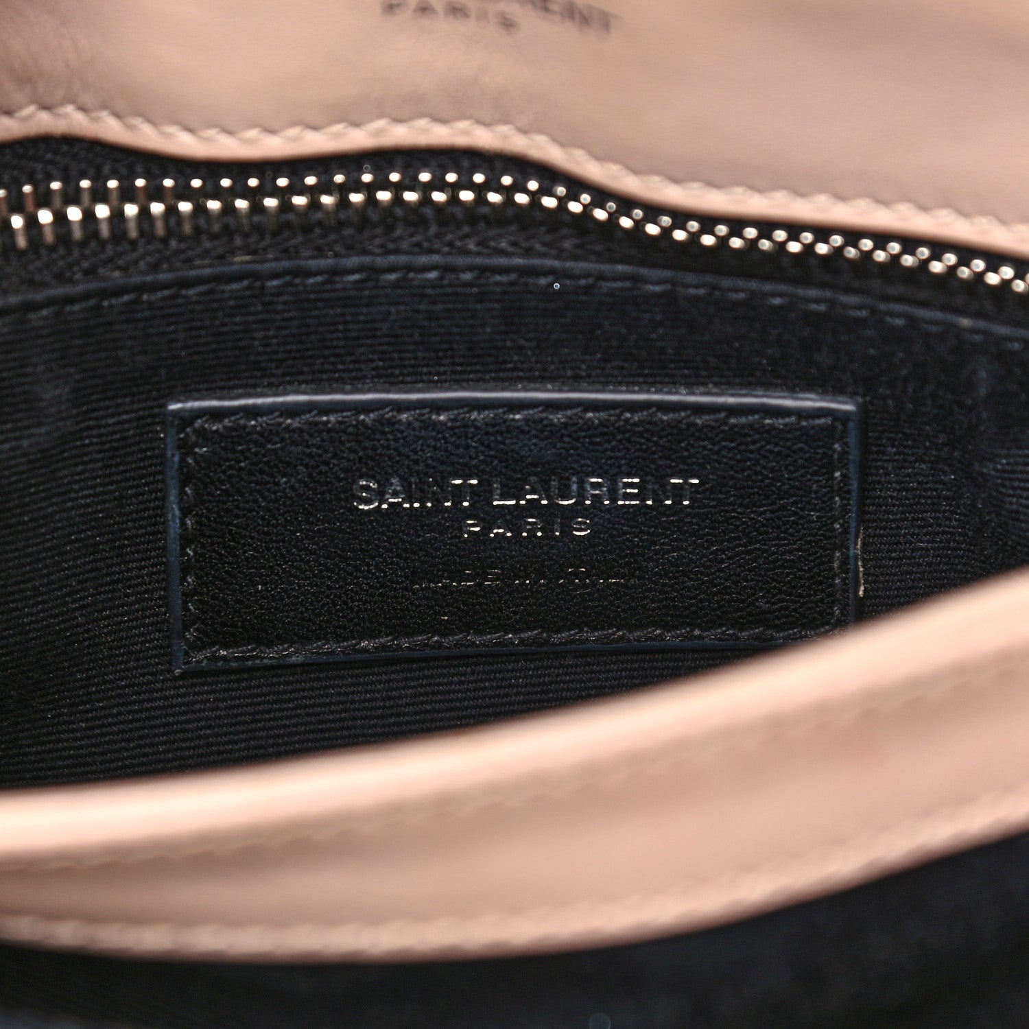 Saint Laurent Calfskin Y Quilted Monogram Toy Loulou Crossbody Bag Marble Pink 8 of 19