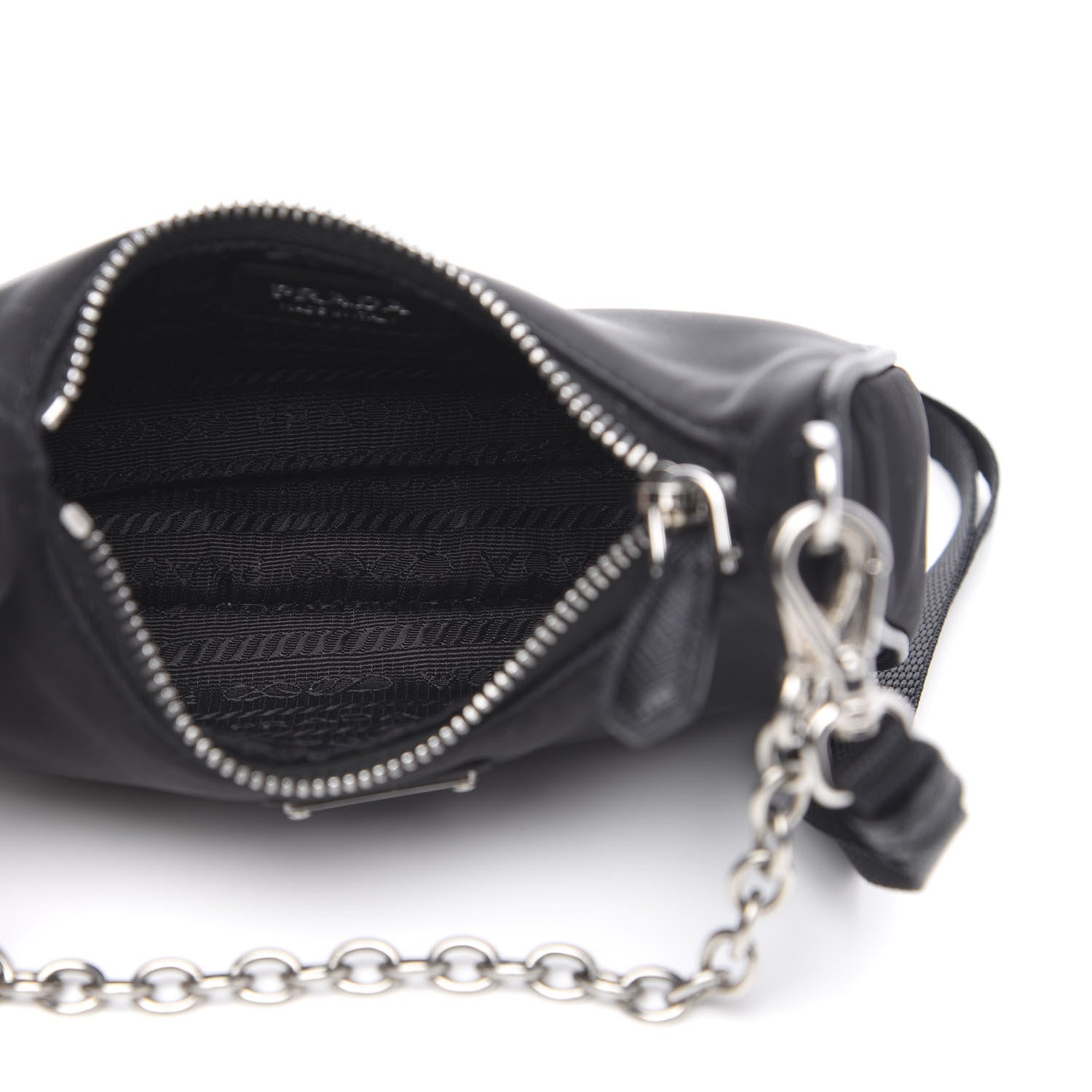 Prada Tessuto Nylon Mini Re-Edition 2000 Shoulder Bag Black 5 of 9