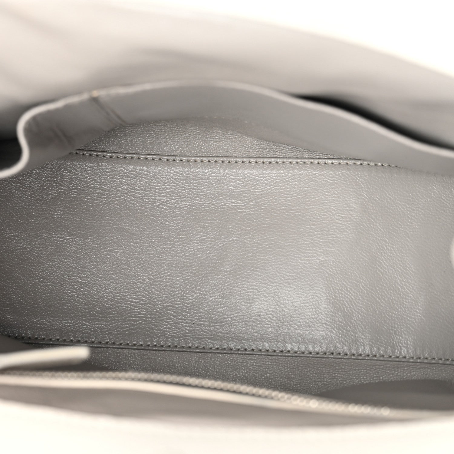 Christian Dior Calfskin Small My Dior Frame Pocket Satchel White 5 of 12