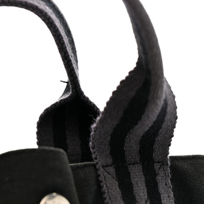 Hermes Canvas Herline MM Tote Black 11 of 12