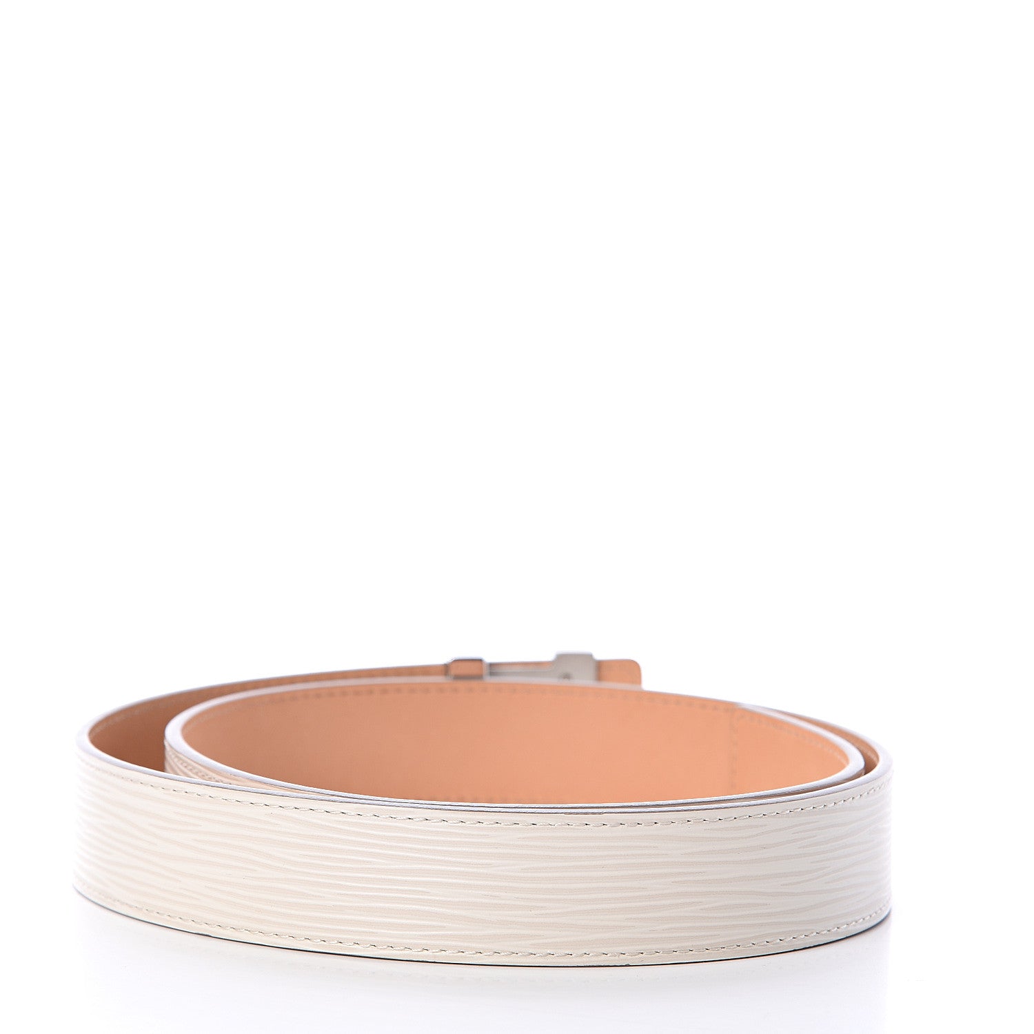 Louis Vuitton Epi Initials Belt 80 32 Ivory 2 of 4