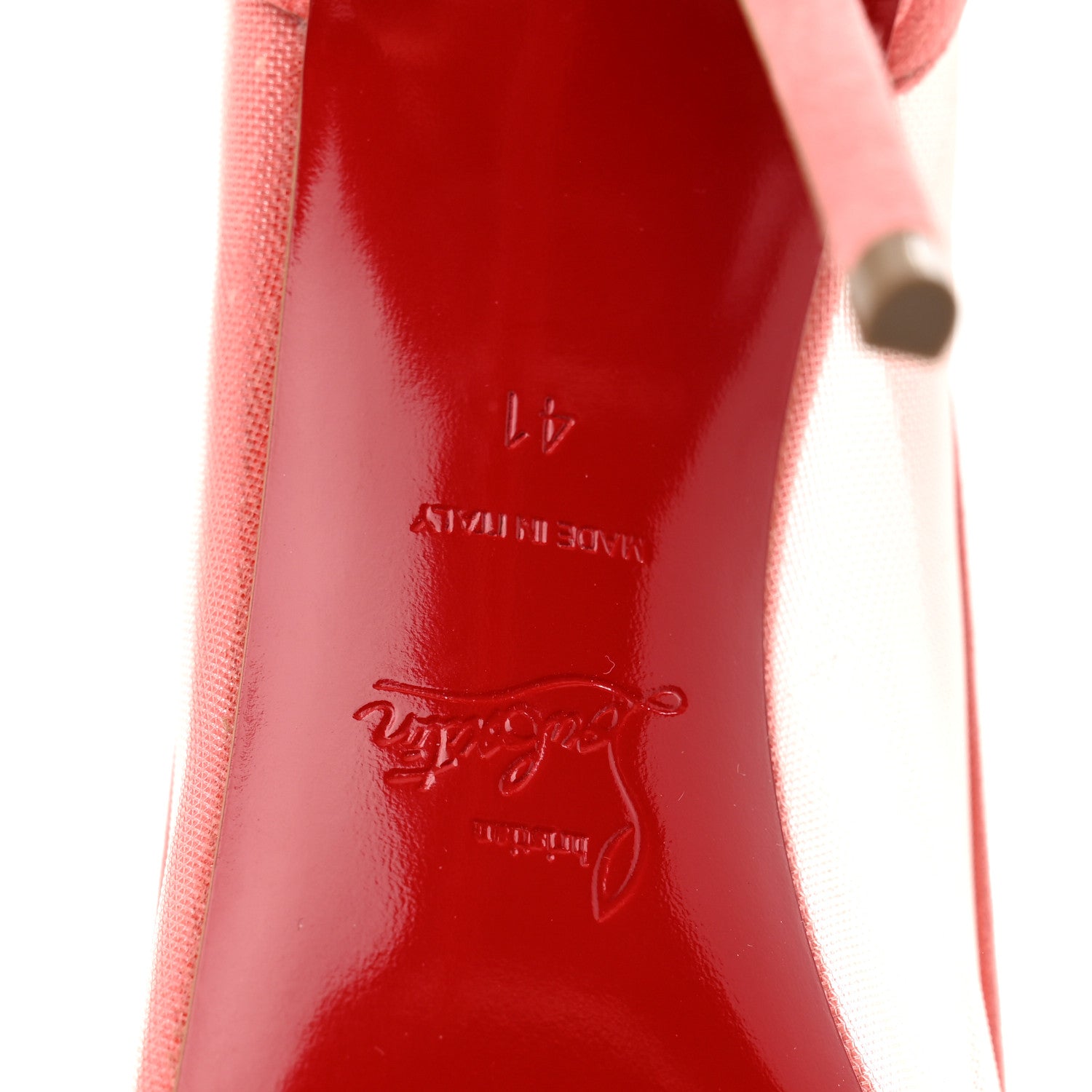 Christian Louboutin Veau Velours Rete Galativi 100 Pumps 41 Operette 7 of 9