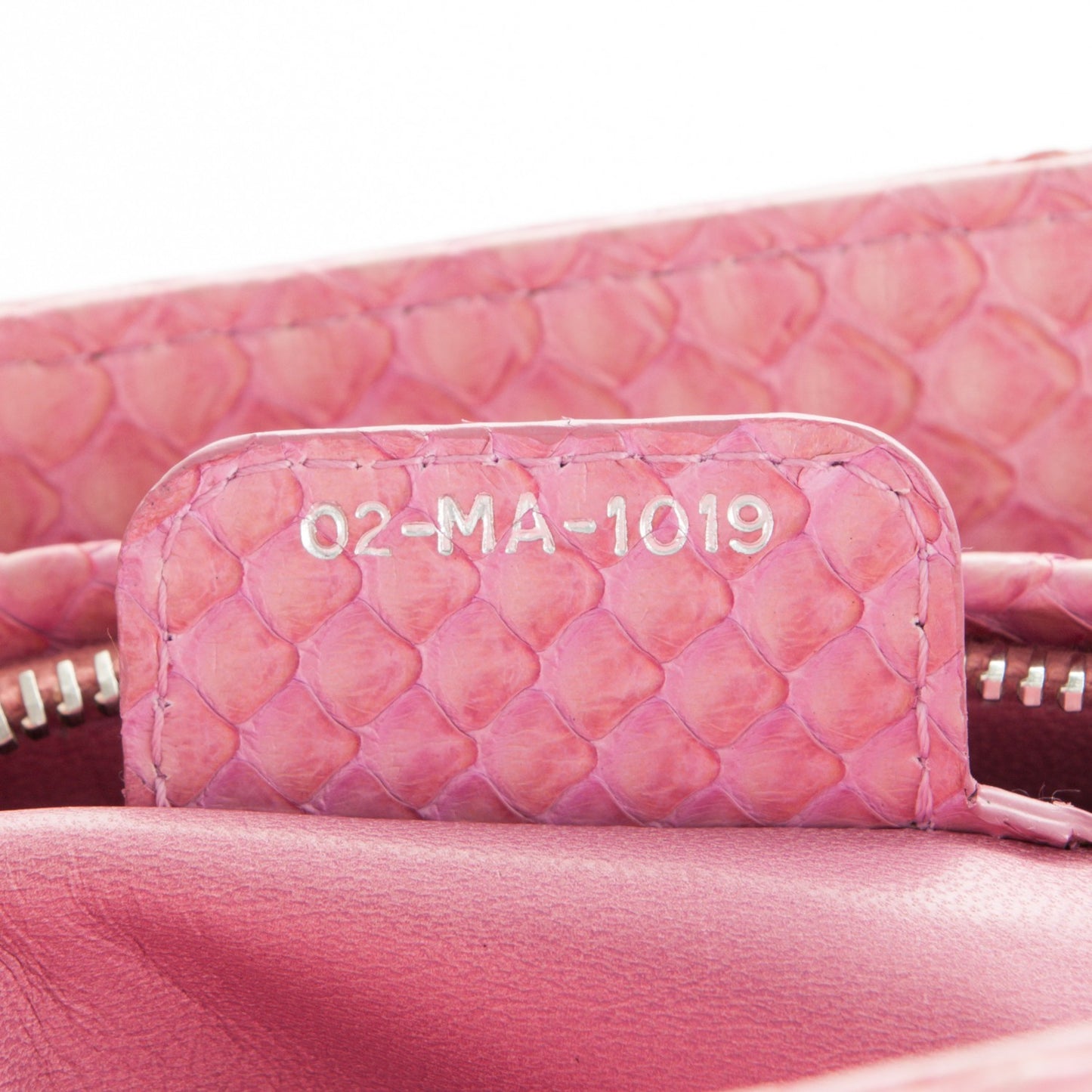 Python Medium Lady Dior Pink