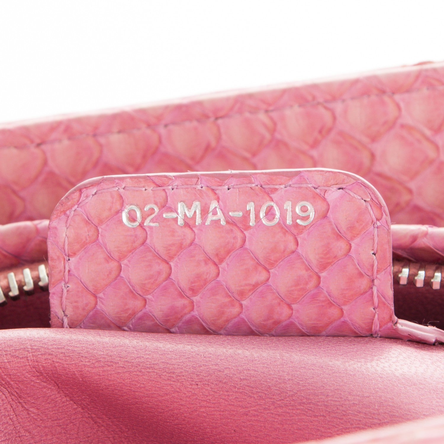 Christian Dior Python Medium Lady Dior Pink 7 of 8