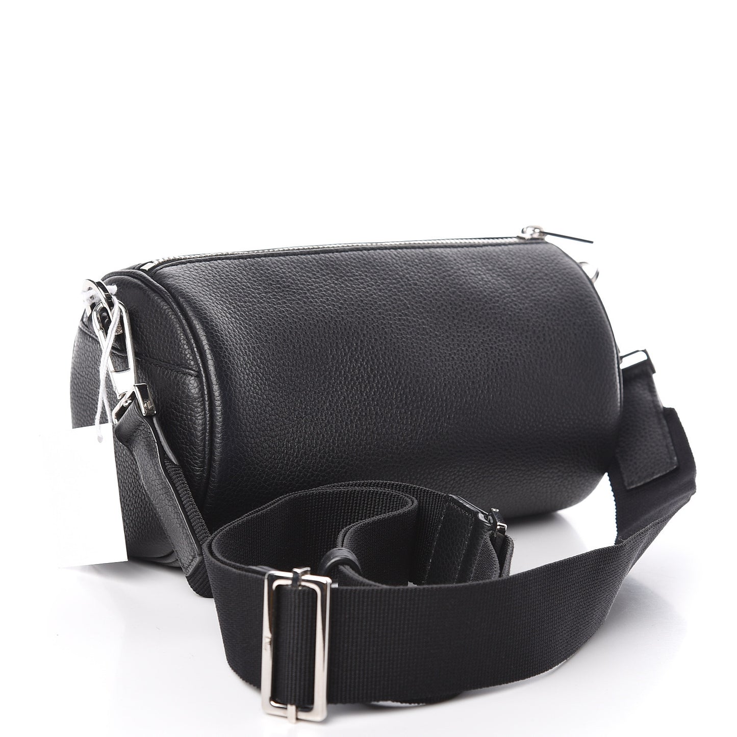 HOMME Grained Calfskin Mens Roller Pouch Black