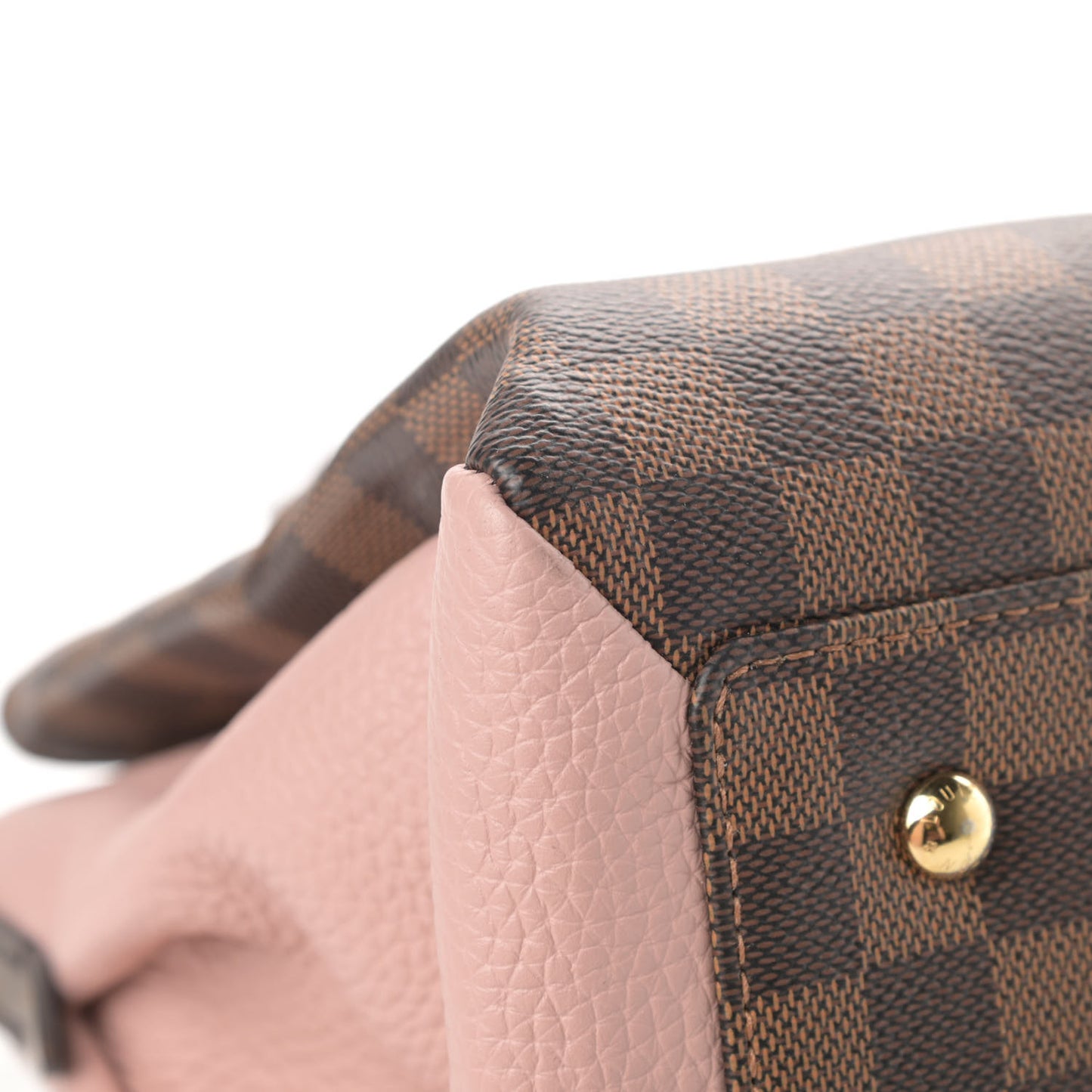 Cuir Taurillon Damier Ebene Normandy Magnolia