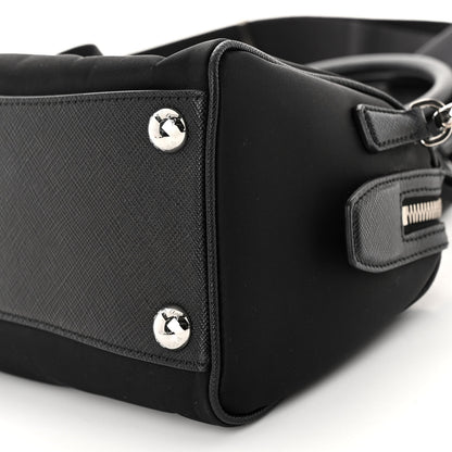 Prada Nylon Saffiano Re-Edition 2005 Top Handle Crossbody Bag Black 9 of 9
