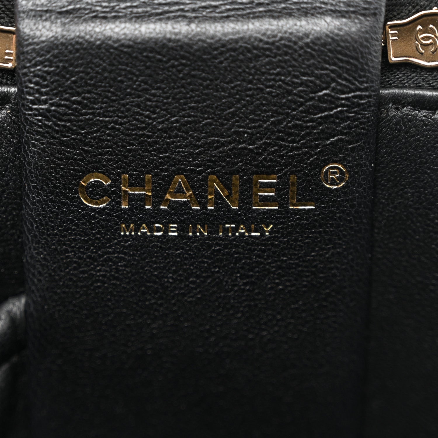 Chanel Lambskin Quilted Afternoon Tea Top Handle Vanity Case With Chain Black 6 of 12