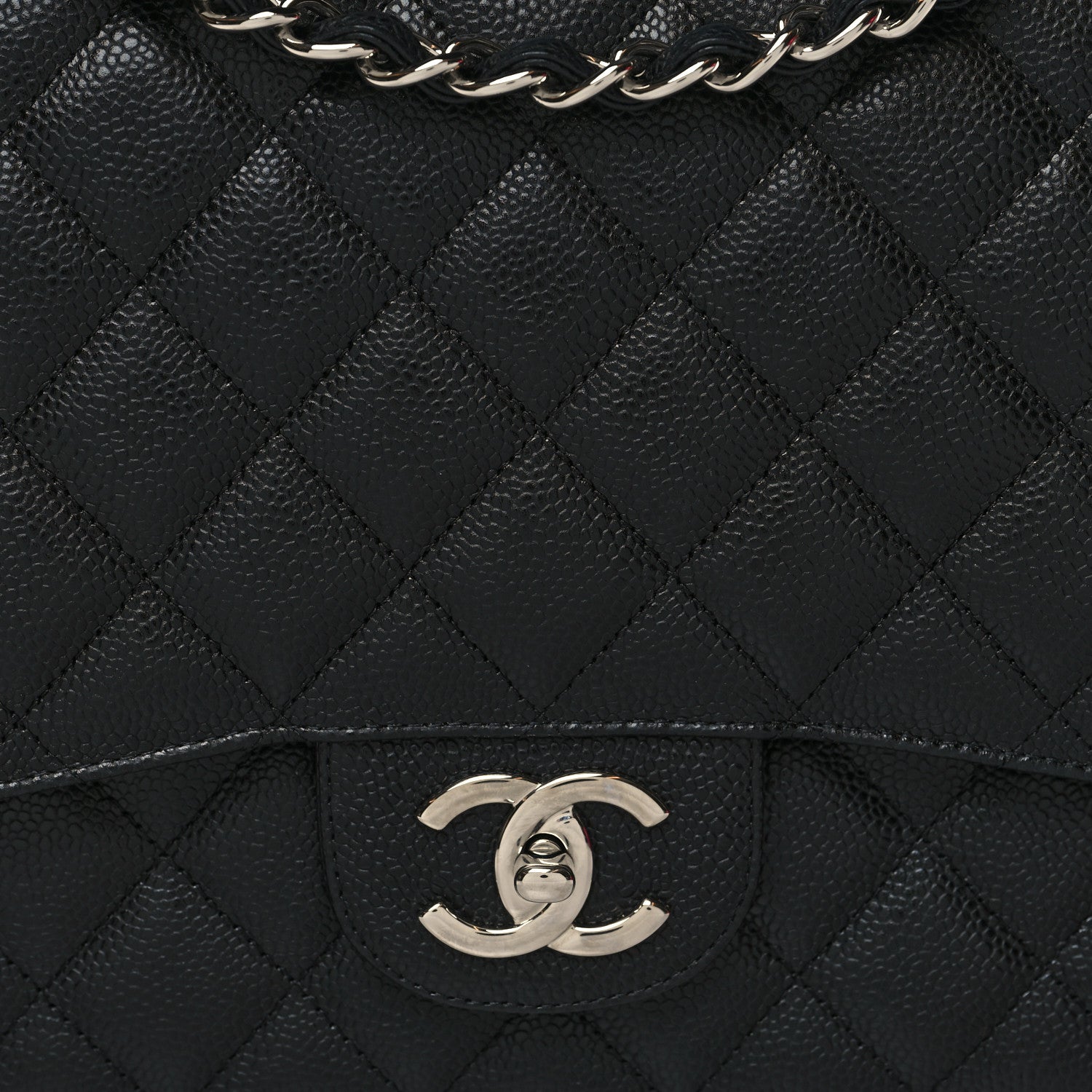 Chanel Caviar Quilted Maxi Double Flap Black 8 of 10