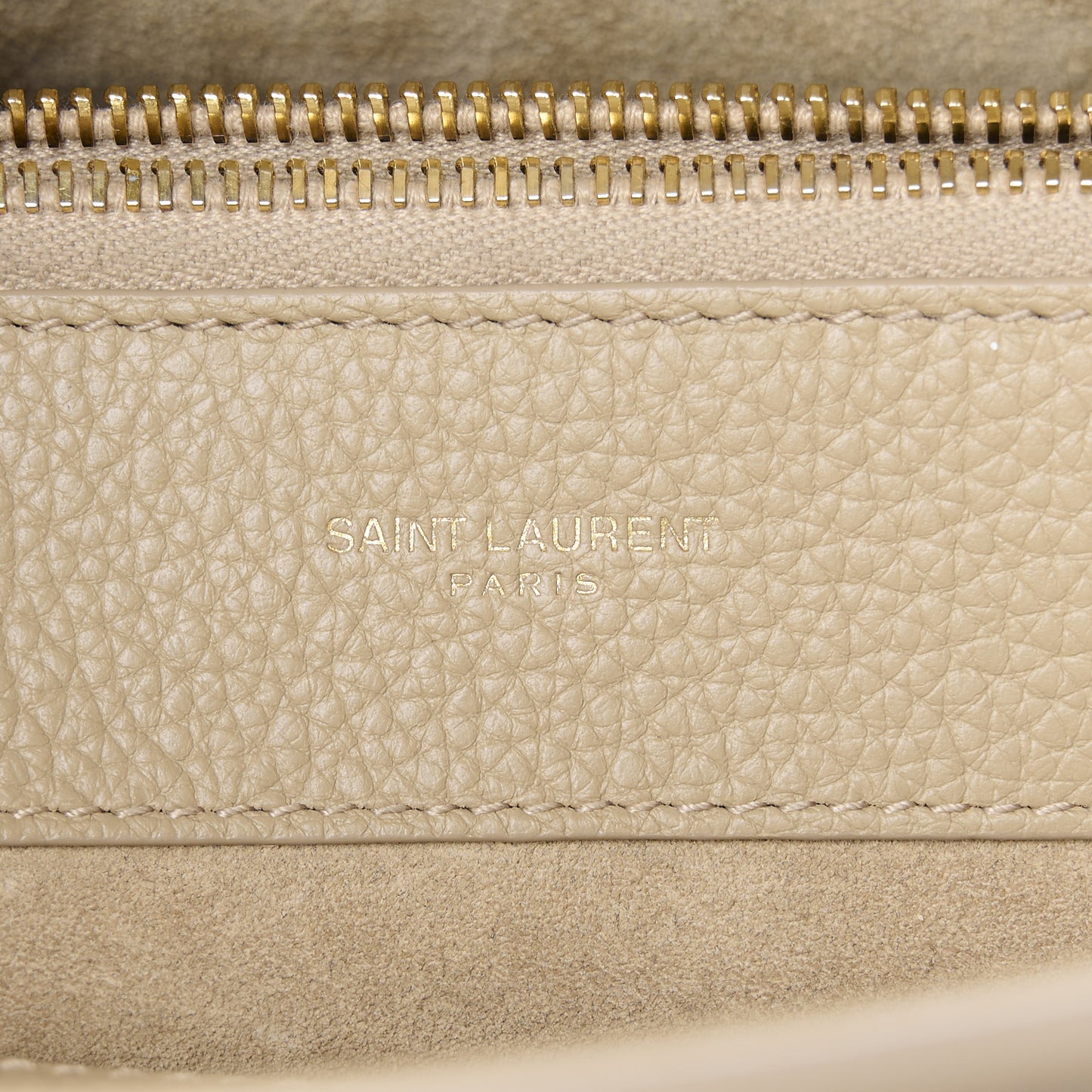 Grained Calfskin Baby Sac De Jour Souple Dark Beige