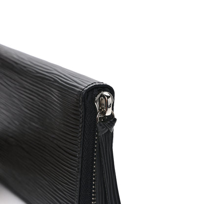 Louis Vuitton Epi Clemence Wallet Black 8 of 9