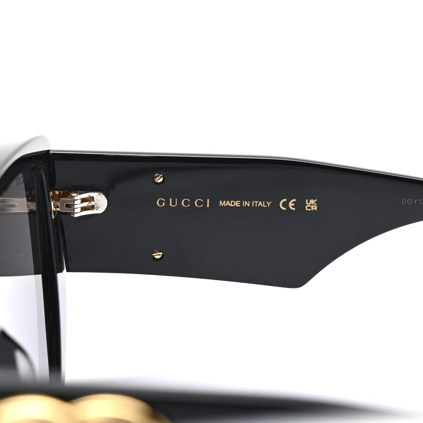 Acetate Square Frame Sunglasses GG0956S Black