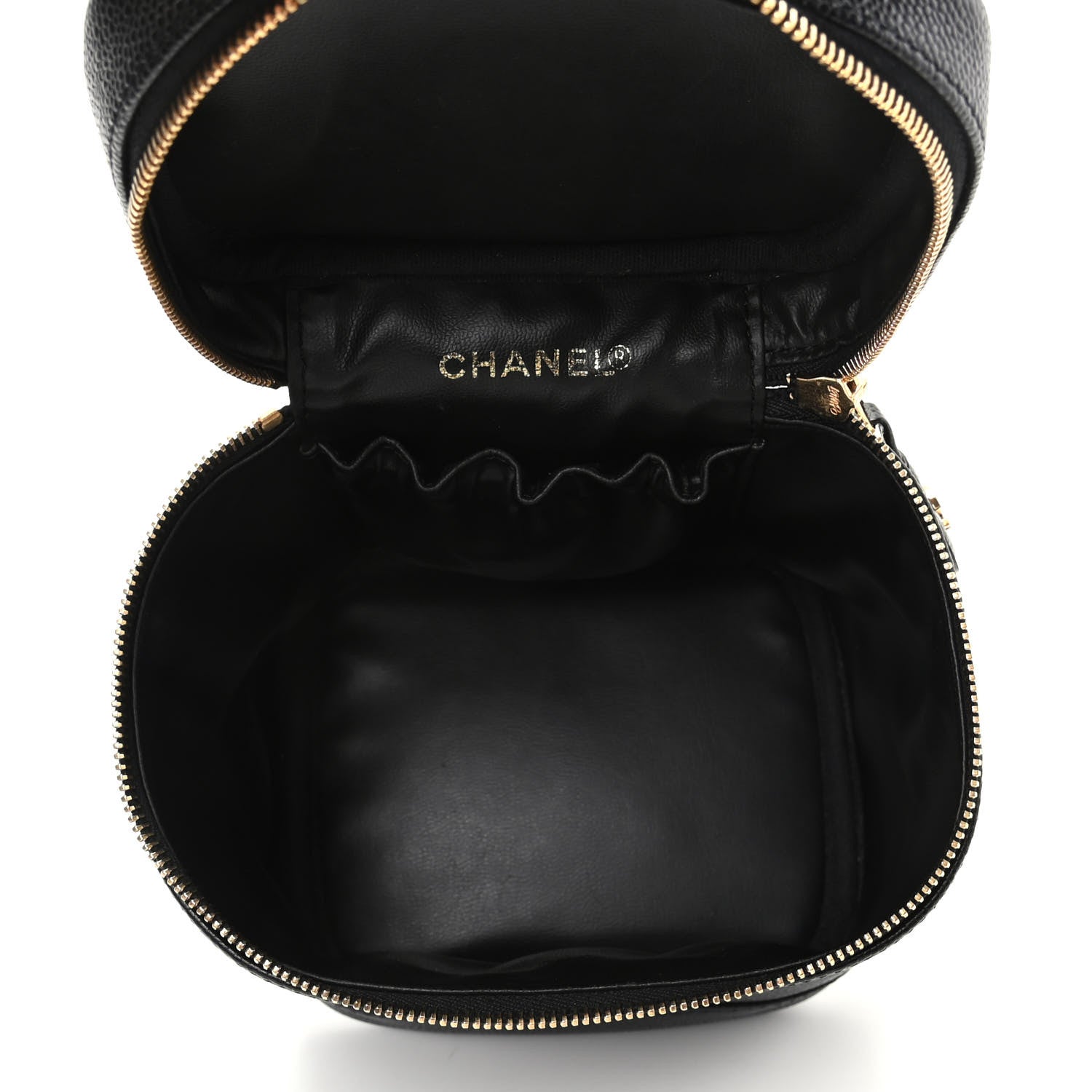 Chanel Caviar Vanity Cosmetic Case Black 5 of 10