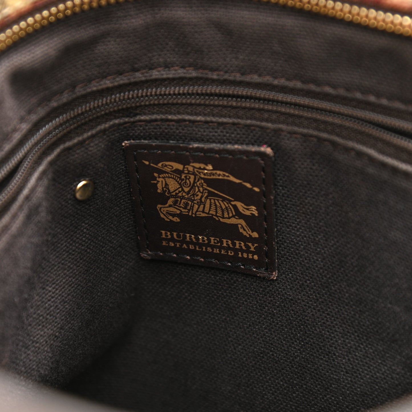 Haymarket Check Medium Regent Tote Chocolate