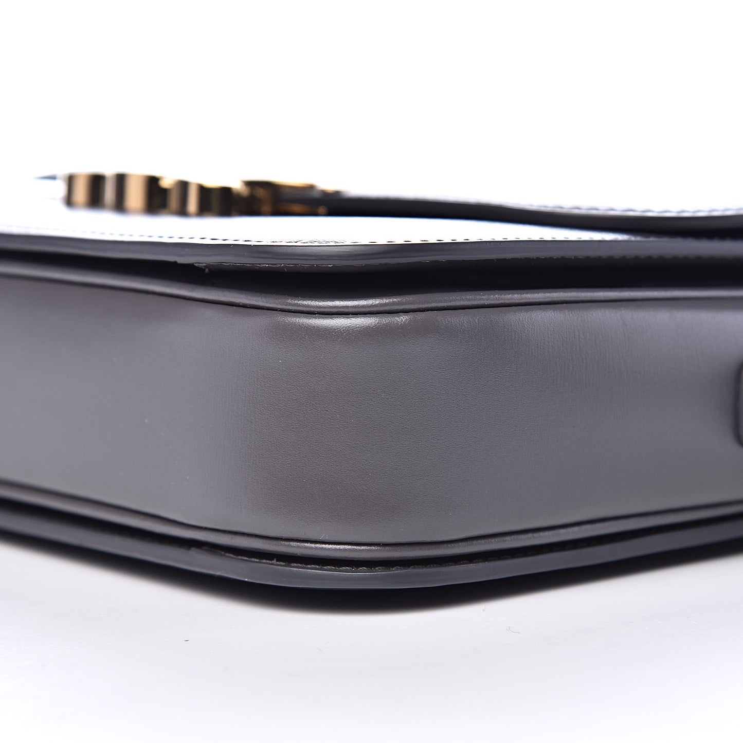 Shiny Calfskin Medium Triomphe Grey