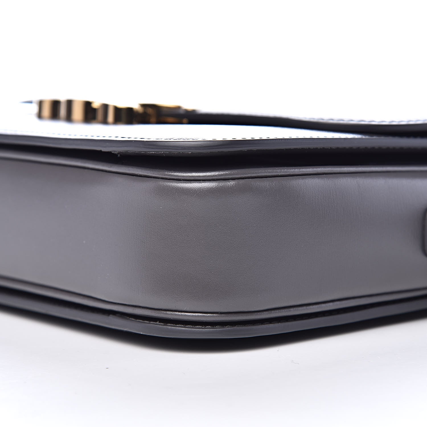 Celine Shiny Calfskin Medium Triomphe Grey 8 of 9