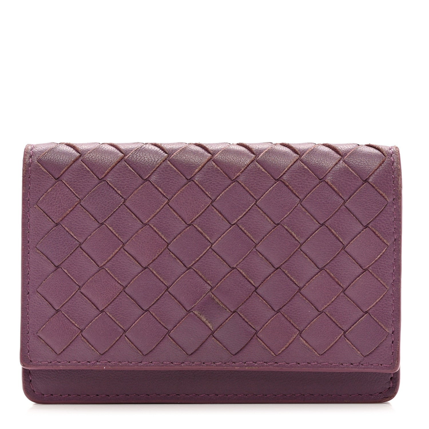 Bottega Veneta Nappa Intrecciato Card Holder Byzantine 1 of 9