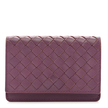 Bottega Veneta Nappa Intrecciato Card Holder Byzantine 1 of 9