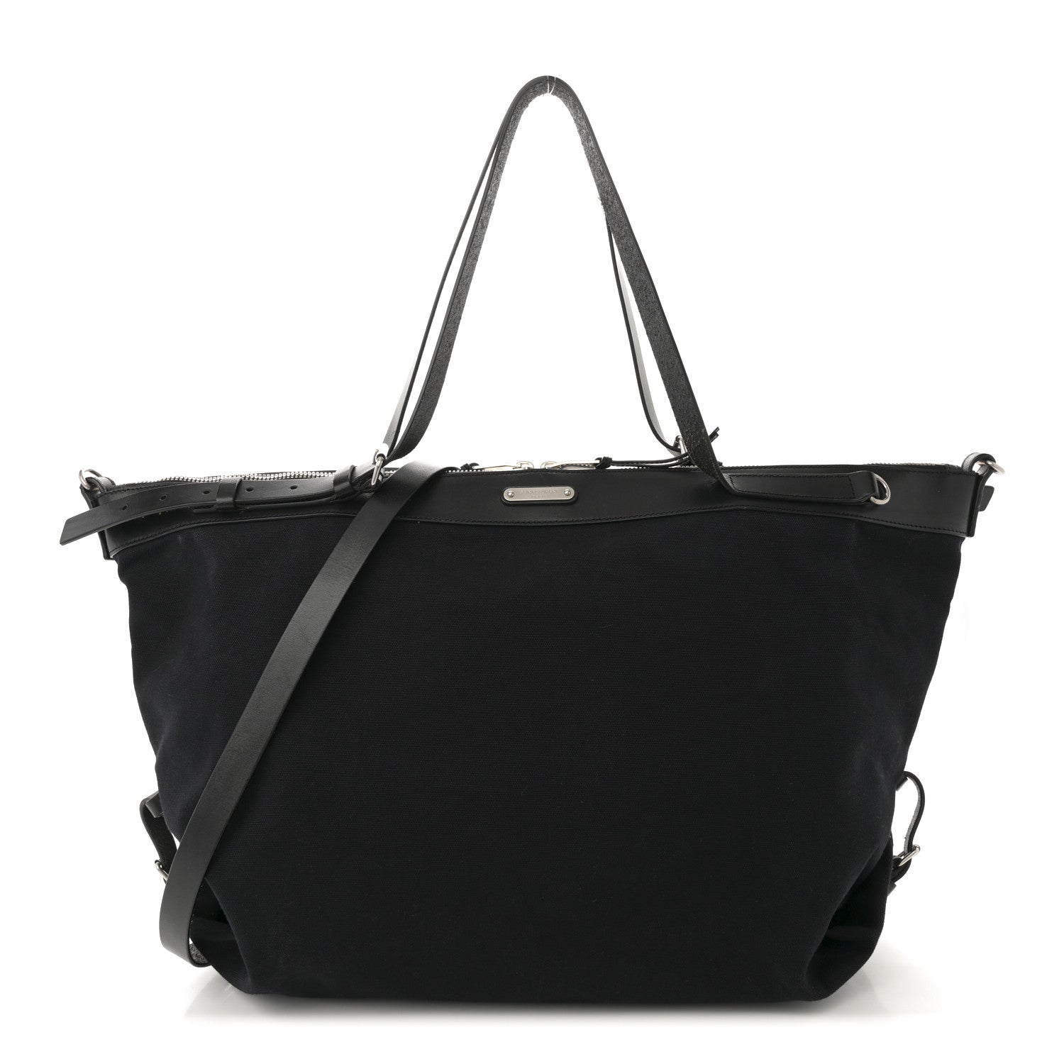Saint Laurent Canvas ID Shopping Bag Black 1 of 11