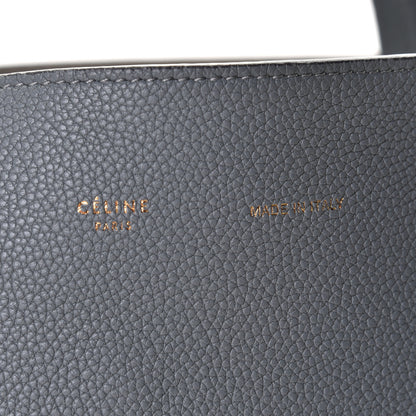 Celine Soft Grained Calfskin Small Belt Cabas Storm 12 of 12