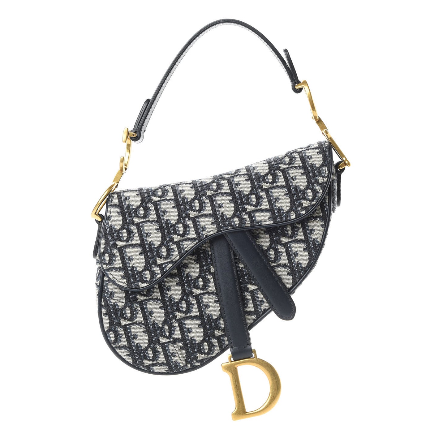 Oblique Mini Saddle Bag Blue