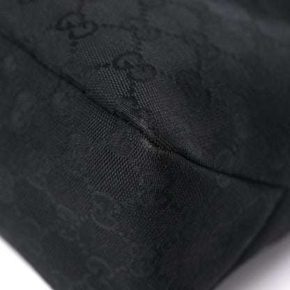 Gucci Monogram Medium Horsebit Chain Hobo Black 9 of 17