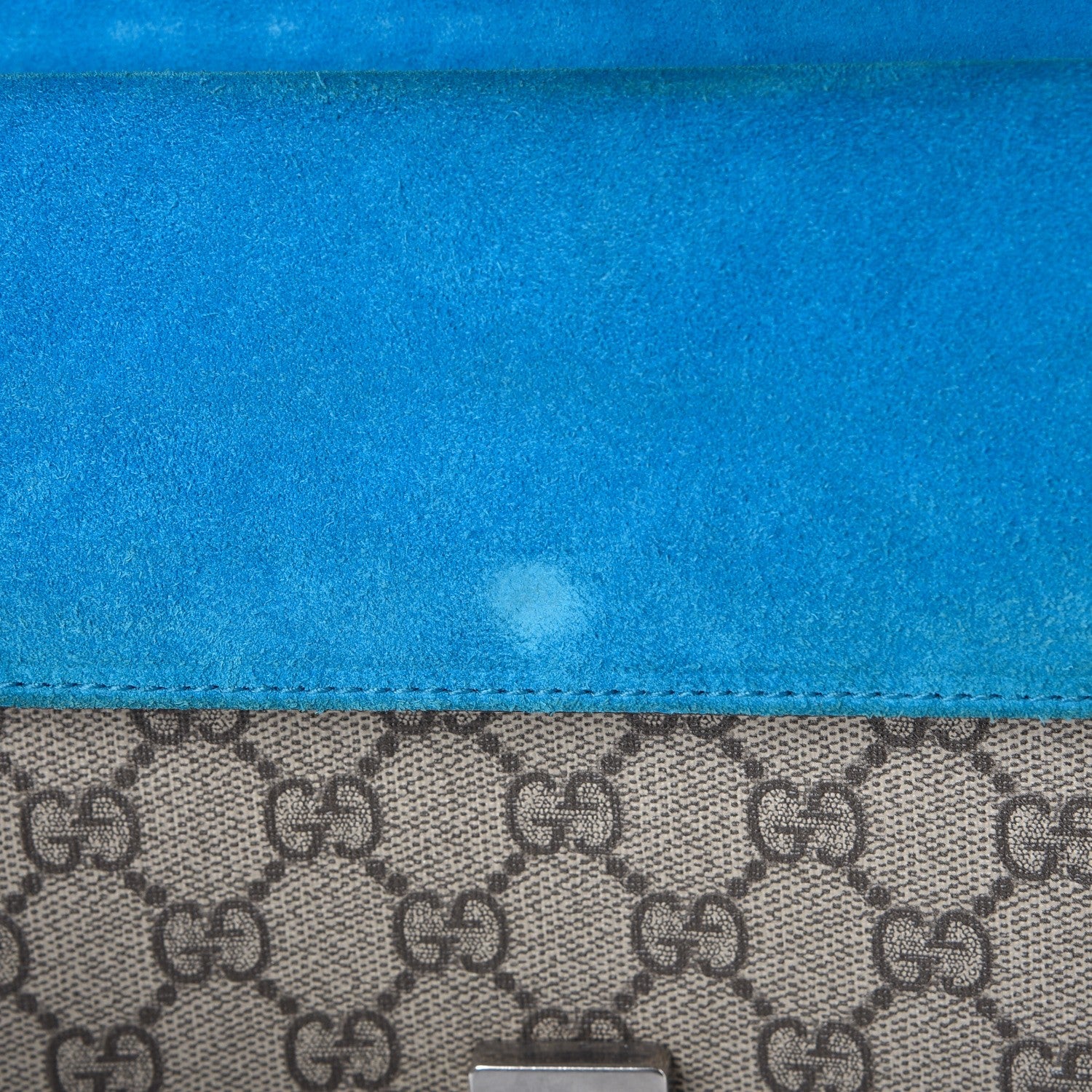 Gucci GG Supreme Monogram Small Dionysus Shoulder Bag Bright Turquoise 9 of 9