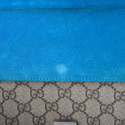 Gucci GG Supreme Monogram Small Dionysus Shoulder Bag Bright Turquoise 9 of 9