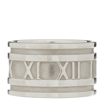 Tiffany Sterling Silver 12mm Atlas Band Ring 51 5.75 3 of 4