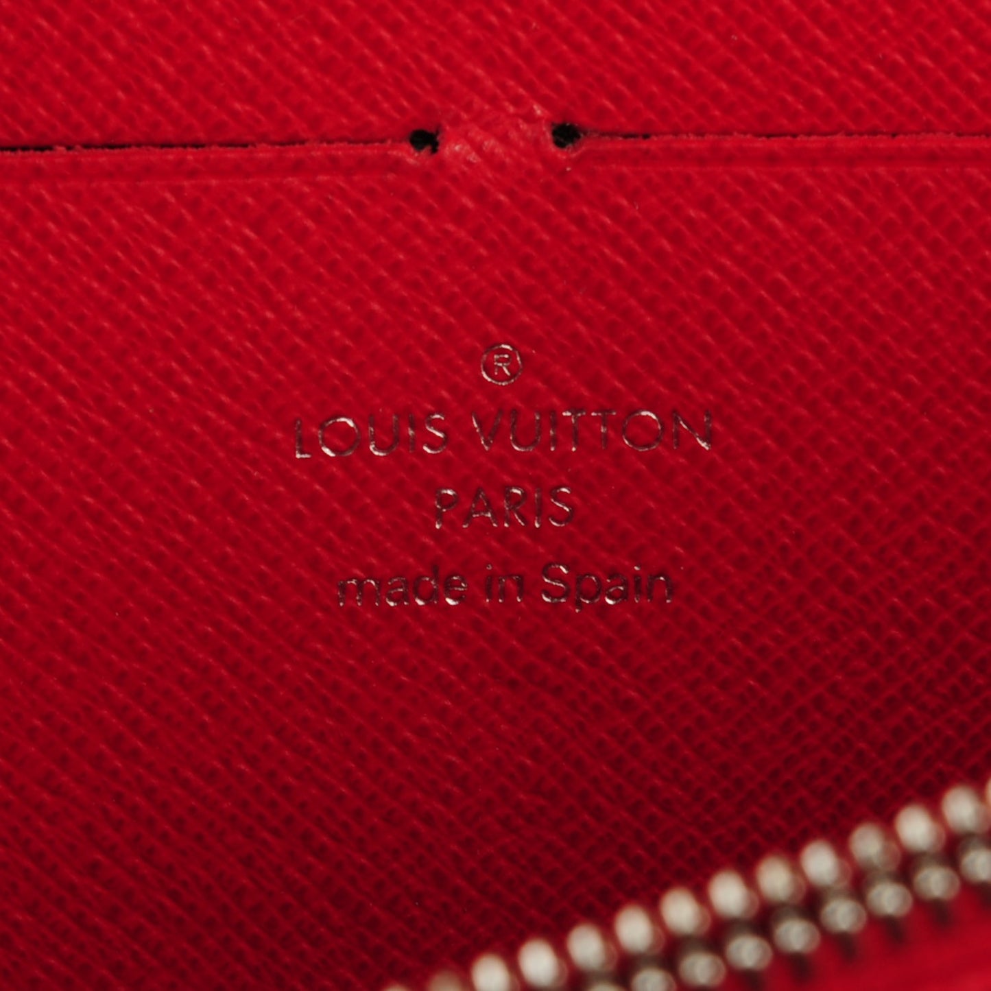Epi Zippy Wallet Rouge