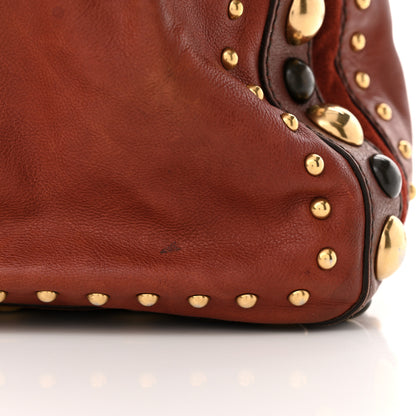 Gucci Calfskin Large Babouska Studded Boston Red 15 of 15