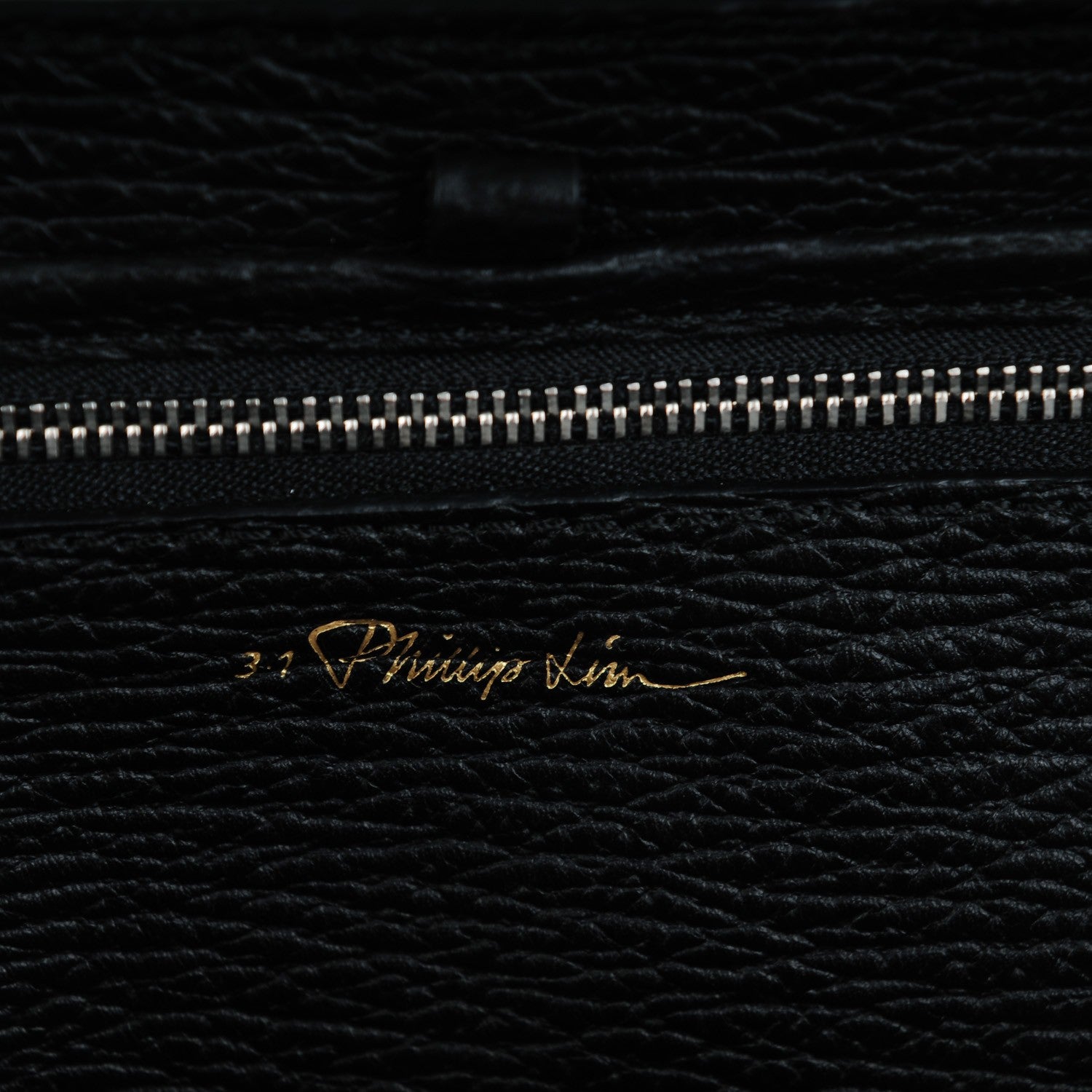 3.1 Phillip Lim 3.1 Calfskin Embossed Medium Pashli Satchel Black White 6 of 7